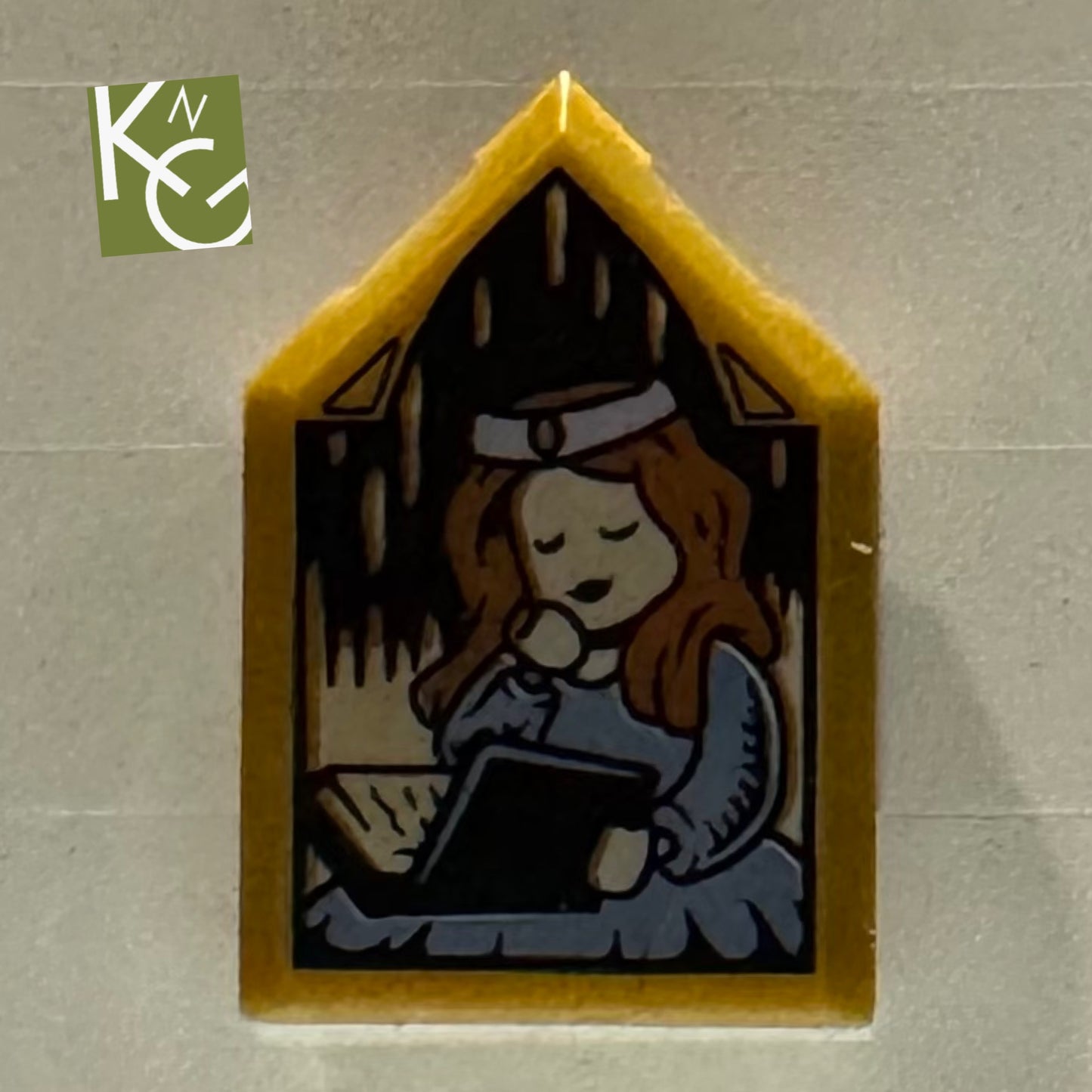 Sleeping Witch Collectible Portrait Pentagonal Tiles From Harry Potter Lego