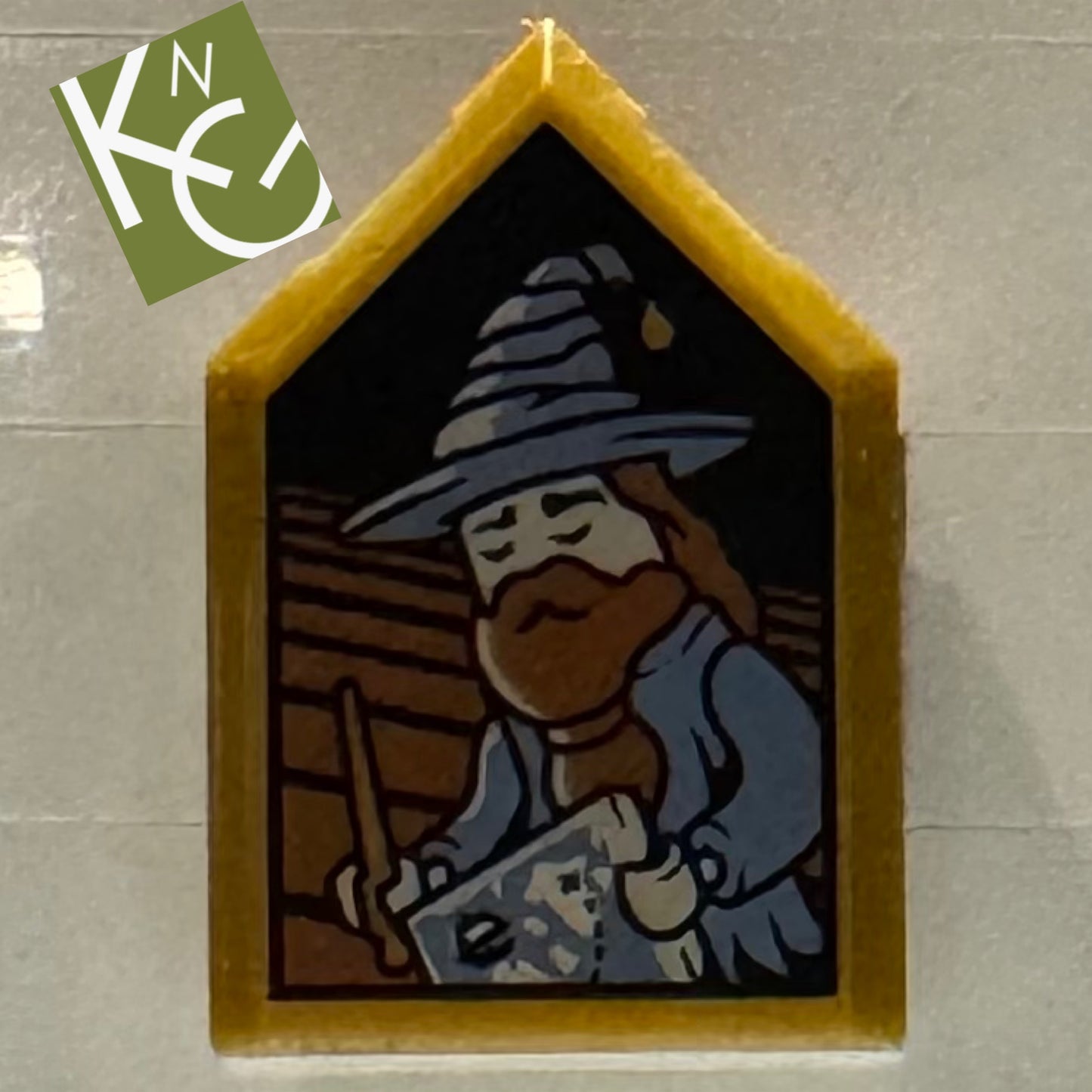 Sleeping Wizard Collectible Portrait Pentagonal Tiles From Harry Potter Lego