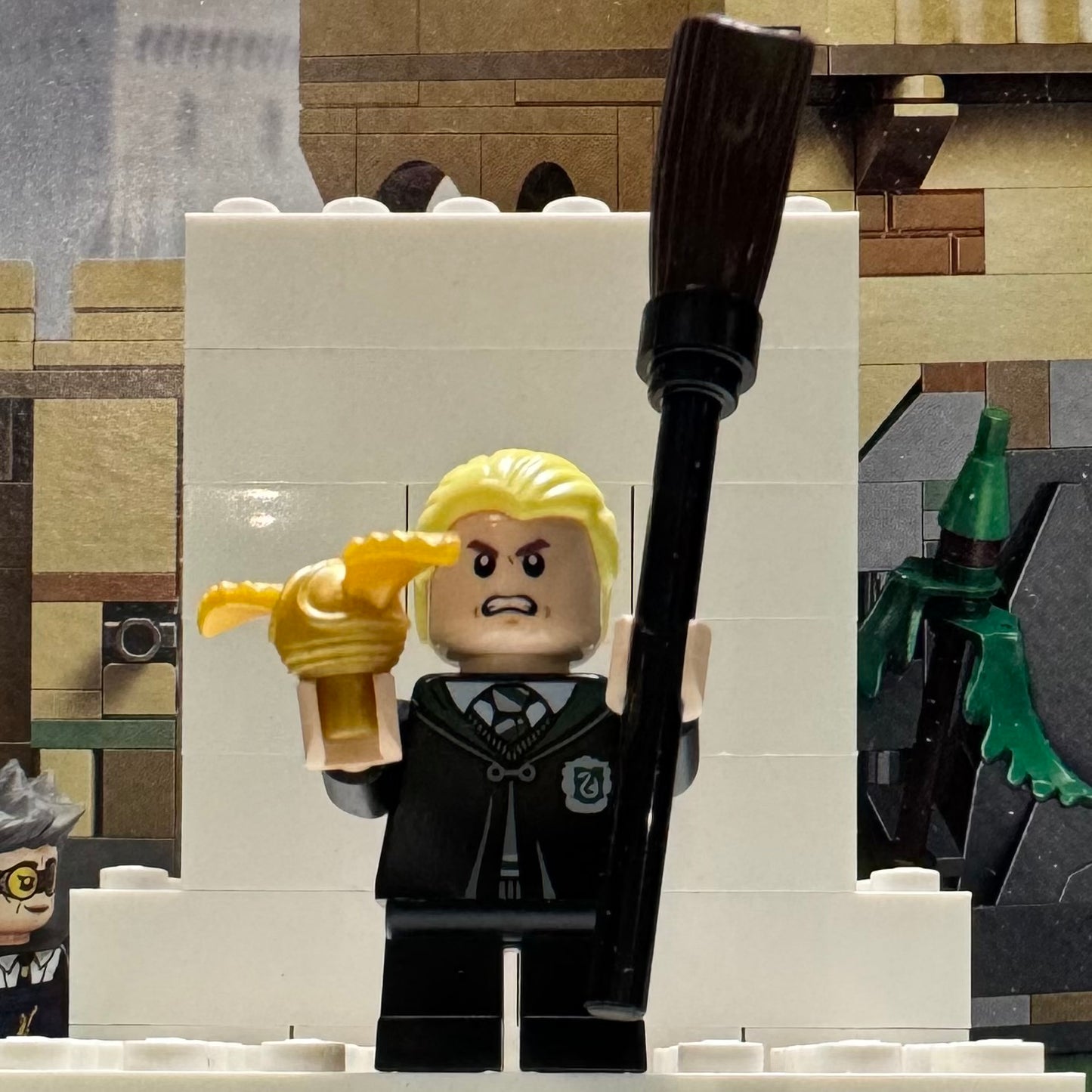 Draco Malfoy Minifigure From Lego 76447 Flying Lessons Set