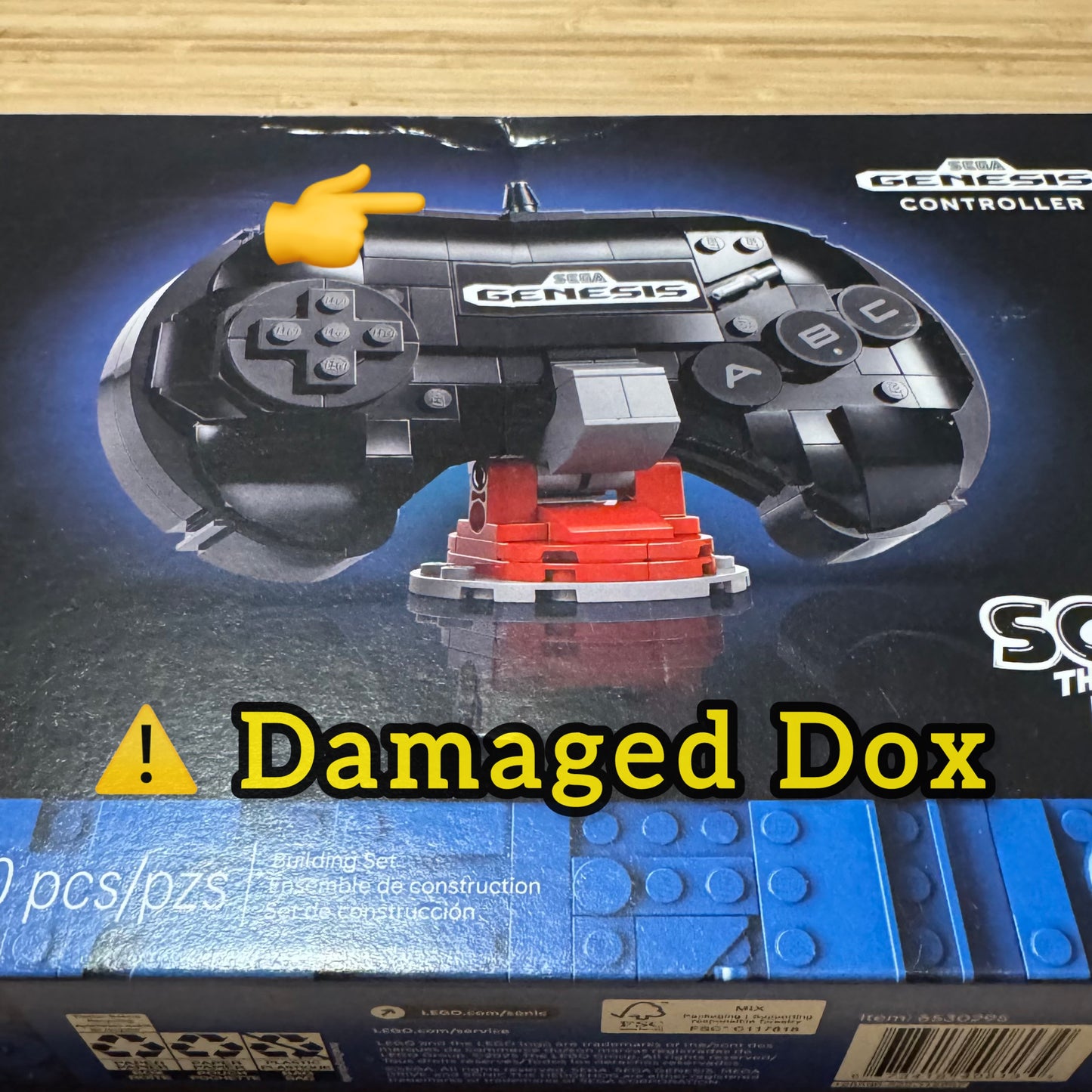 LEGO 40769 SEGA Genesis Controller Sonic GWP Retro Gaming Rare ⚠️ Damaged Box