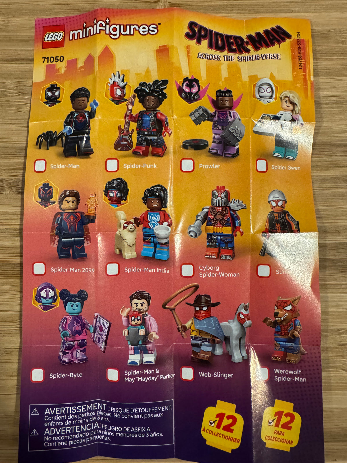 LEGO 71050 Checklist