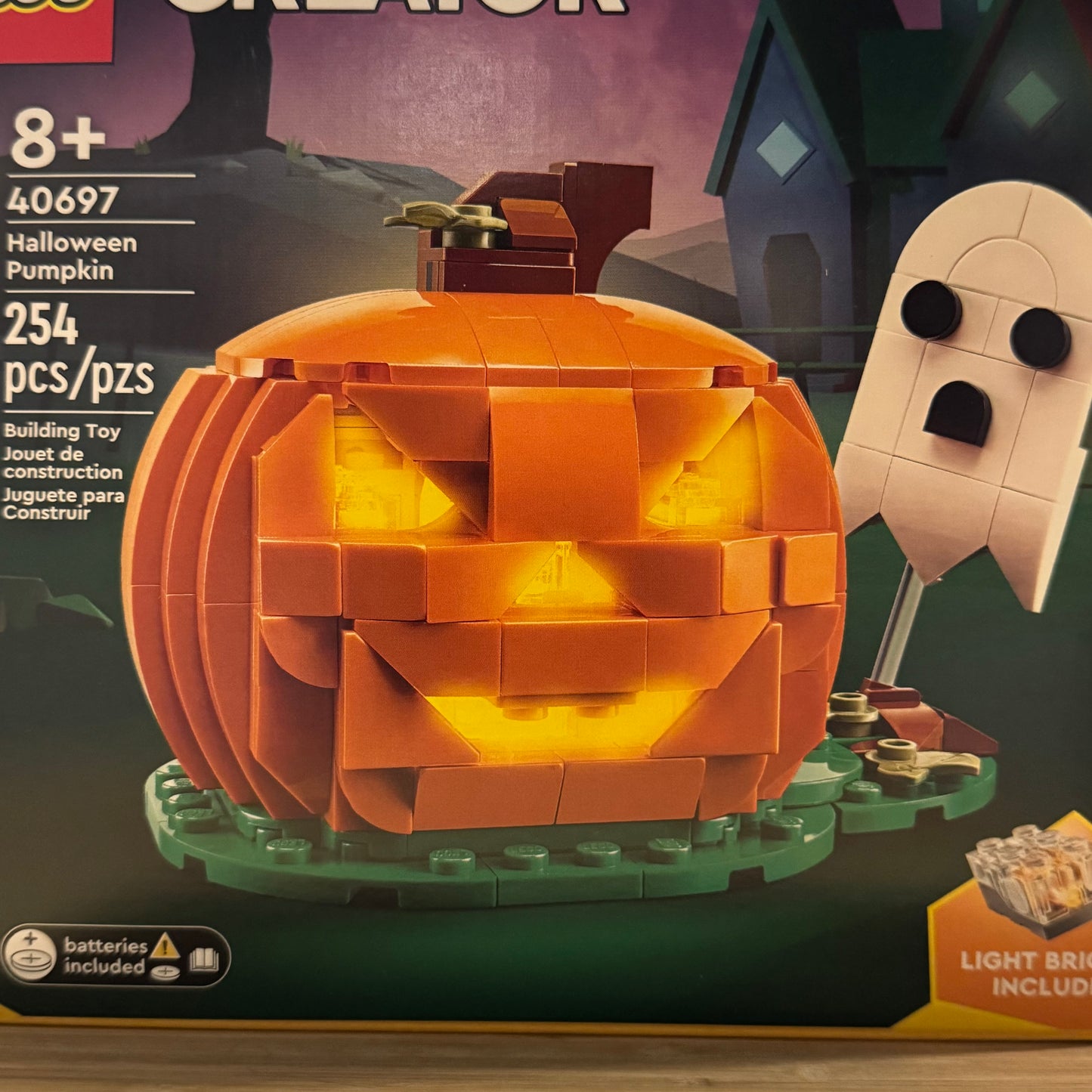 LEGO 40697 Light Up Pumpkin GWP Halloween Seasonal Rare Set