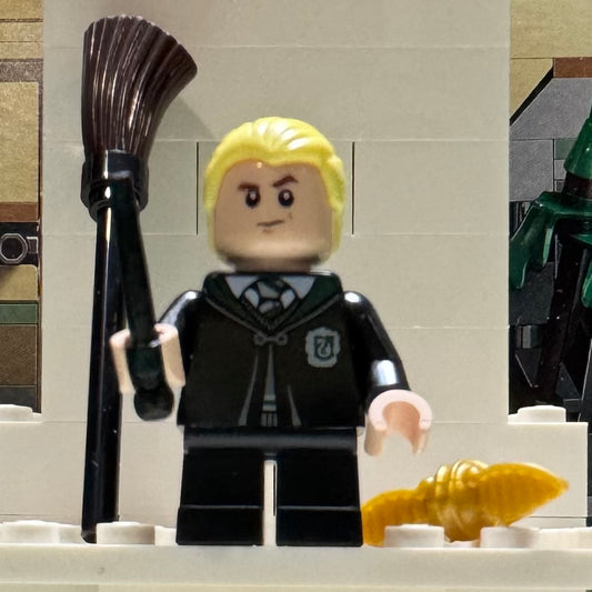 Draco Malfoy Minifigure From Lego 76447 Flying Lessons Set