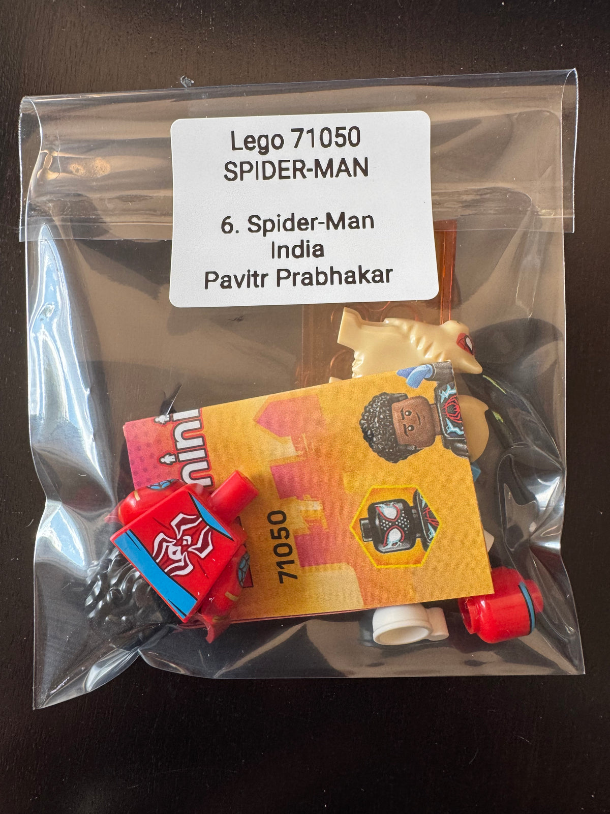 LEGO 71050 Spider-Man India Pavitr Prabhakar minifigure
