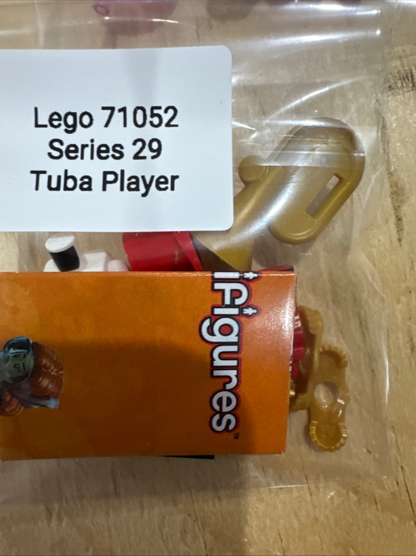 LEGO 71052 Series 29 Tuba Player minifigure – individually repackaged