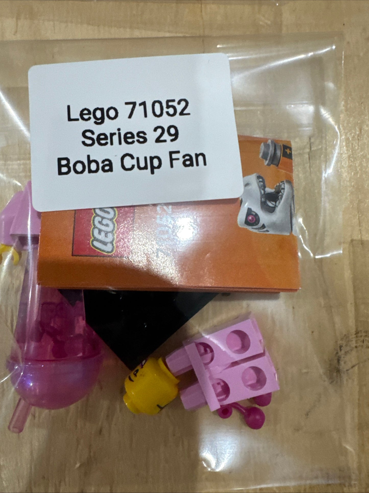 LEGO 71052 Series 29 Boba Cup Fan minifigure – individually repackaged
