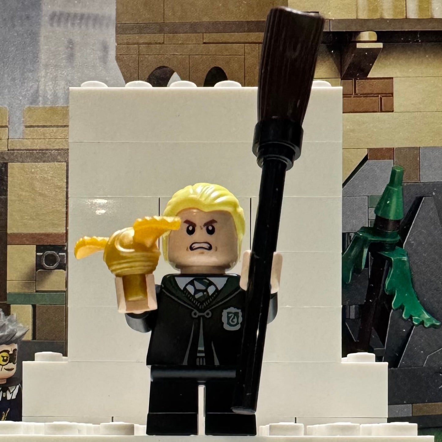 Draco Malfoy Minifigure From Lego 76447 Flying Lessons Set
