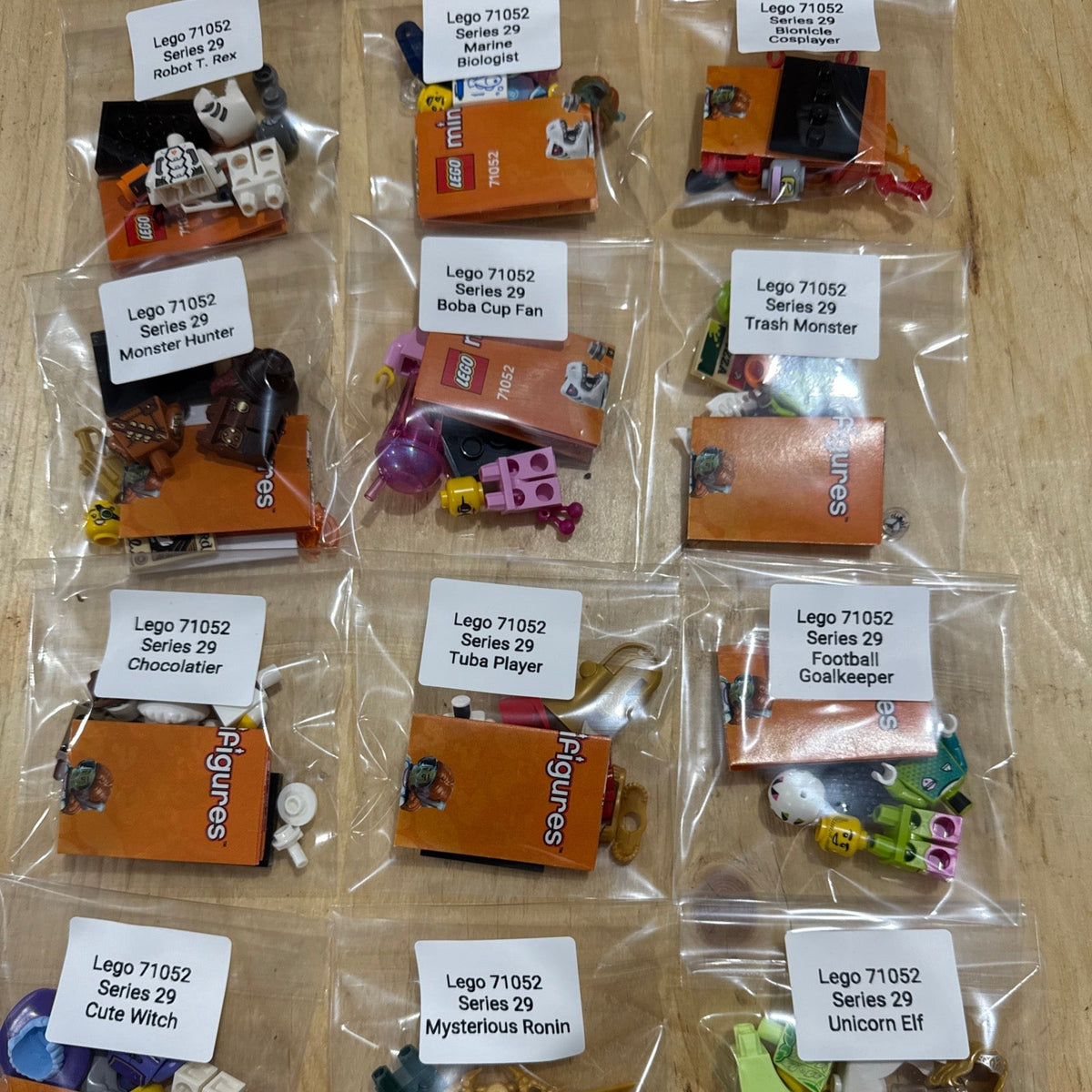 LEGO 71052 Minifigures Series 29 complete set of 12