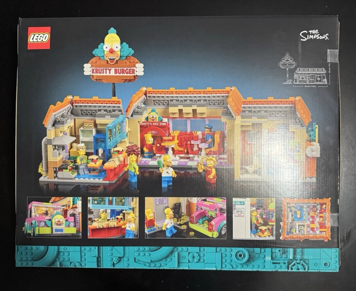 LEGO 10352 The Simpsons Krusty Burger Build Only set box – minifigures not included
