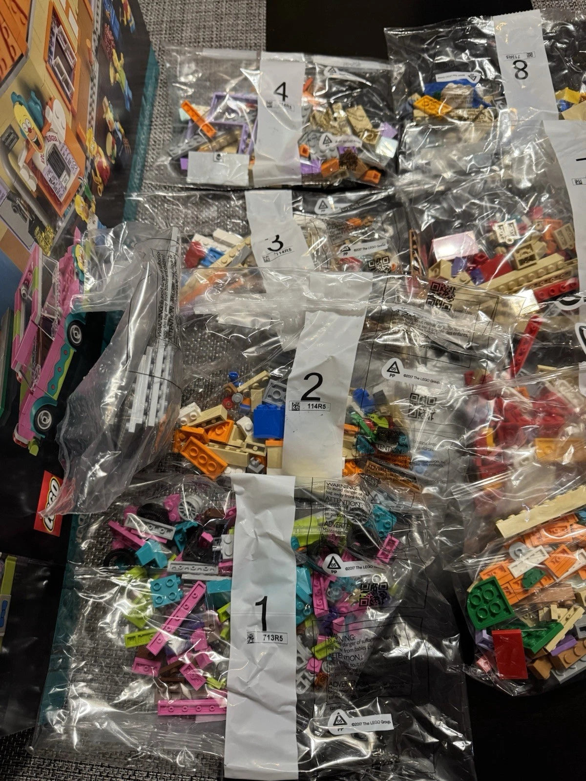 LEGO 10352 Krusty Burger Build Only numbered parts bags